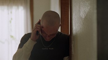 Movie still from “Pendant - Static Dream” (2022), directed by Ramez Silyan – Close Up shot, Over the shoulder angle