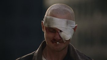 Movie still from “Pendant - Static Dream” (2022), directed by Ramez Silyan – Close Up shot, Over the shoulder angle