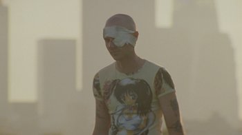 Movie still from “Pendant - Static Dream” (2022), directed by Ramez Silyan – Close Up shot, Over the shoulder angle