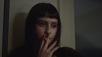 Movie still from “Pendant - Static Dream” (2022), directed by Ramez Silyan – Close Up shot, High angle