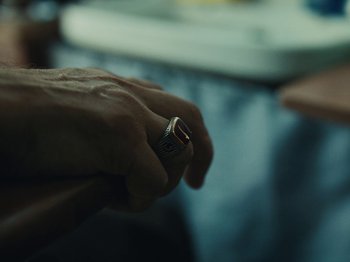 Movie still from “Marina Satti - Yiati Pouli M” (2022), directed by Alexis Gómez – Extreme Close Up shot, High angle