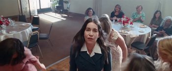 Movie still from “Haim - Lost Track” (2022), directed by Paul Thomas Anderson – Medium shot, Over the shoulder angle