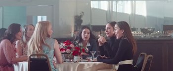 Movie still from “Haim - Lost Track” (2022), directed by Paul Thomas Anderson – Medium shot, Over the shoulder angle