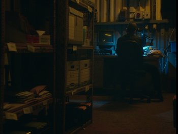 Movie still from “Stephan Moccio - Halston” (2022), directed by João Retorta – Wide shot, High angle