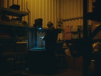 Movie still from “Stephan Moccio - Halston” (2022), directed by João Retorta – Wide shot, Low angle