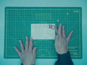 Movie still from “Stephan Moccio - Halston” (2022), directed by João Retorta – Extreme Close Up shot, Overhead angle
