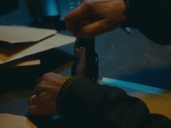 Movie still from “Stephan Moccio - Halston” (2022), directed by João Retorta – Extreme Close Up shot, High angle