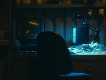 Movie still from “Stephan Moccio - Halston” (2022), directed by João Retorta – Wide shot, High angle