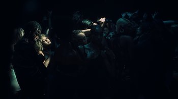 Movie still from “The Weeknd - Gasoline” (2022), directed by Matilda Finn – Extreme Wide shot, High angle