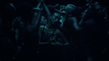 Movie still from “The Weeknd - Gasoline” (2022), directed by Matilda Finn – Medium shot, High angle