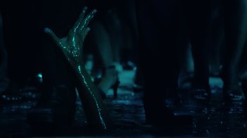 Movie still from “The Weeknd - Gasoline” (2022), directed by Matilda Finn – Extreme Close Up shot, Overhead angle