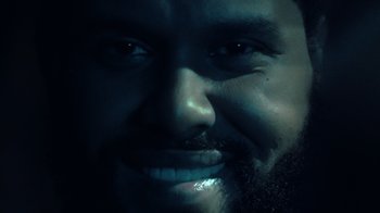 Movie still from “The Weeknd - Gasoline” (2022), directed by Matilda Finn – Extreme Close Up shot, Overhead angle