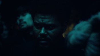 Movie still from “The Weeknd - Gasoline” (2022), directed by Matilda Finn – Close Up shot, Overhead angle
