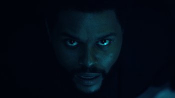 Movie still from “The Weeknd - Gasoline” (2022), directed by Matilda Finn – Extreme Close Up shot, Low angle