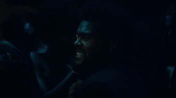 Movie still from “The Weeknd - Gasoline” (2022), directed by Matilda Finn – Close Up shot, Low angle