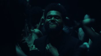 Movie still from “The Weeknd - Gasoline” (2022), directed by Matilda Finn – Close Up shot, Overhead angle