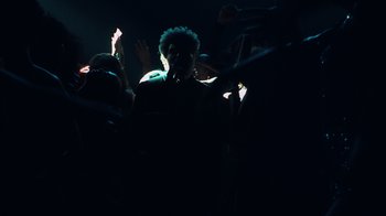 Movie still from “The Weeknd - Gasoline” (2022), directed by Matilda Finn – Extreme Close Up shot, High angle