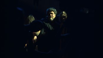 Movie still from “The Weeknd - Gasoline” (2022), directed by Matilda Finn – Medium shot, Low angle