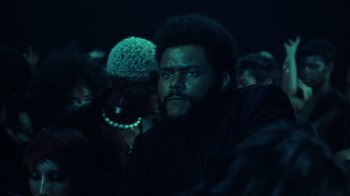 Movie still from “The Weeknd - Gasoline” (2022), directed by Matilda Finn – Close Up shot, Low angle
