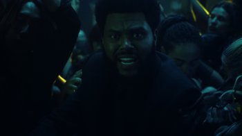 Movie still from “The Weeknd - Gasoline” (2022), directed by Matilda Finn – Close Up shot, Overhead angle
