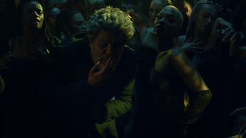 Movie still from “The Weeknd - Gasoline” (2022), directed by Matilda Finn – Medium shot, Low angle