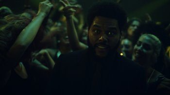 Movie still from “The Weeknd - Gasoline” (2022), directed by Matilda Finn – Close Up shot, Low angle