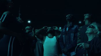 Movie still from “The Weeknd - Gasoline” (2022), directed by Matilda Finn – Medium shot, Low angle