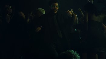 Movie still from “The Weeknd - Gasoline” (2022), directed by Matilda Finn – Medium shot, Low angle