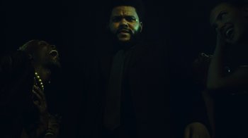 Movie still from “The Weeknd - Gasoline” (2022), directed by Matilda Finn – Close Up shot, Low angle