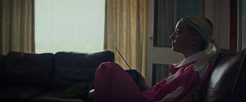 Movie still from “alt-J - Hard Drive Gold” (2022), directed by Newman-Wallace – Medium shot, Over the shoulder angle