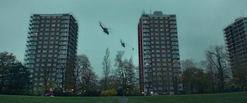 Movie still from “alt-J - Hard Drive Gold” (2022), directed by Newman-Wallace – Extreme Wide shot, Low angle