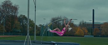 Movie still from “alt-J - Hard Drive Gold” (2022), directed by Newman-Wallace – Wide shot, Low angle