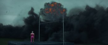 Movie still from “alt-J - Hard Drive Gold” (2022), directed by Newman-Wallace – Extreme Wide shot, Low angle