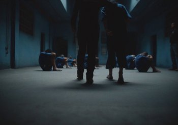 Movie still from “Nego Bala - Sonho” (2021), directed by Douglas Bernardt – Wide shot, High angle