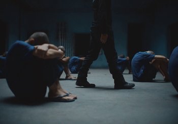 Movie still from “Nego Bala - Sonho” (2021), directed by Douglas Bernardt – Wide shot, High angle