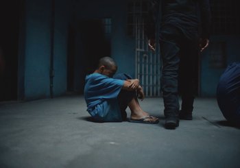 Movie still from “Nego Bala - Sonho” (2021), directed by Douglas Bernardt – Wide shot, High angle