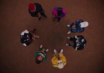 Movie still from “Nego Bala - Sonho” (2021), directed by Douglas Bernardt – Extreme Wide shot, Overhead angle