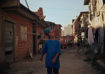 Movie still from “Nego Bala - Sonho” (2021), directed by Douglas Bernardt – Wide shot, High angle