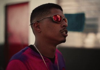 Movie still from “Nego Bala - Sonho” (2021), directed by Douglas Bernardt – Close Up shot, Low angle