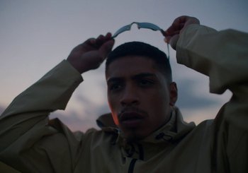 Movie still from “Nego Bala - Sonho” (2021), directed by Douglas Bernardt – Close Up shot, Low angle