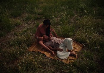 Movie still from “Nego Bala - Sonho” (2021), directed by Douglas Bernardt – Wide shot, High angle