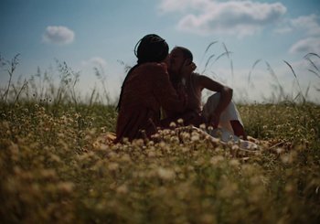 Movie still from “Nego Bala - Sonho” (2021), directed by Douglas Bernardt – Extreme Close Up shot, Low angle