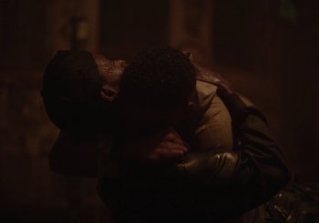 Movie still from “Nego Bala - Sonho” (2021), directed by Douglas Bernardt – Close Up shot, Low angle