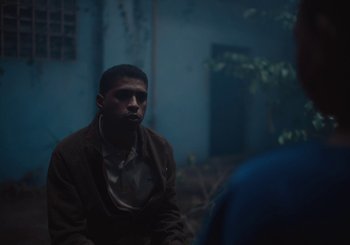Movie still from “Nego Bala - Sonho” (2021), directed by Douglas Bernardt – Medium shot, Over the shoulder angle