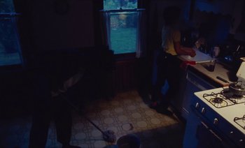 Movie still from “Jurdan Bryant - Enough” (2021), directed by Alonzo Hellerbach – Extreme Wide shot, High angle