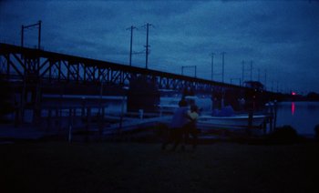 Movie still from “Jurdan Bryant - Enough” (2021), directed by Alonzo Hellerbach – Extreme Wide shot, High angle