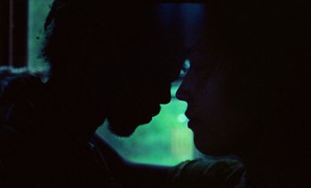 Movie still from “Jurdan Bryant - Enough” (2021), directed by Alonzo Hellerbach – Extreme Close Up shot, Low angle
