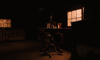 Movie still from “Jurdan Bryant - Enough” (2021), directed by Alonzo Hellerbach – Wide shot, High angle