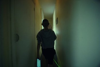 Movie still from “A$AP Ferg - Green Juice” (2021), directed by Valentin Petit – Wide shot, Low angle