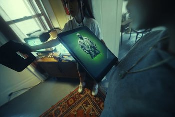 Movie still from “A$AP Ferg - Green Juice” (2021), directed by Valentin Petit – Medium shot, High angle